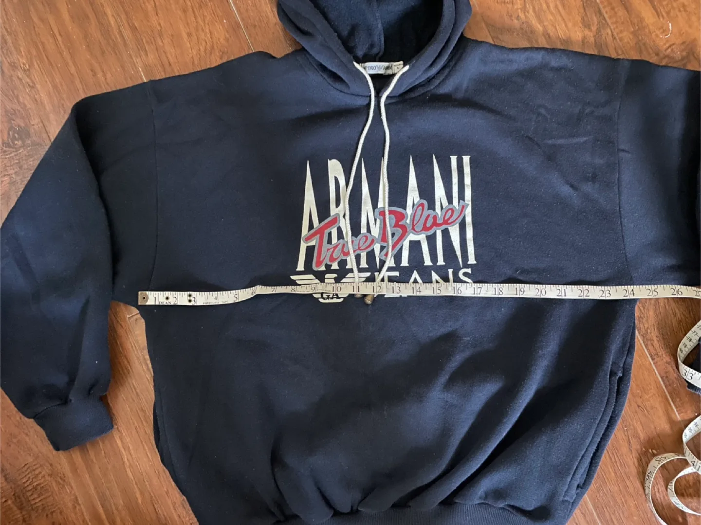 Vintage emporio Armani True Blue Jeans Hoodie image indicator(4)