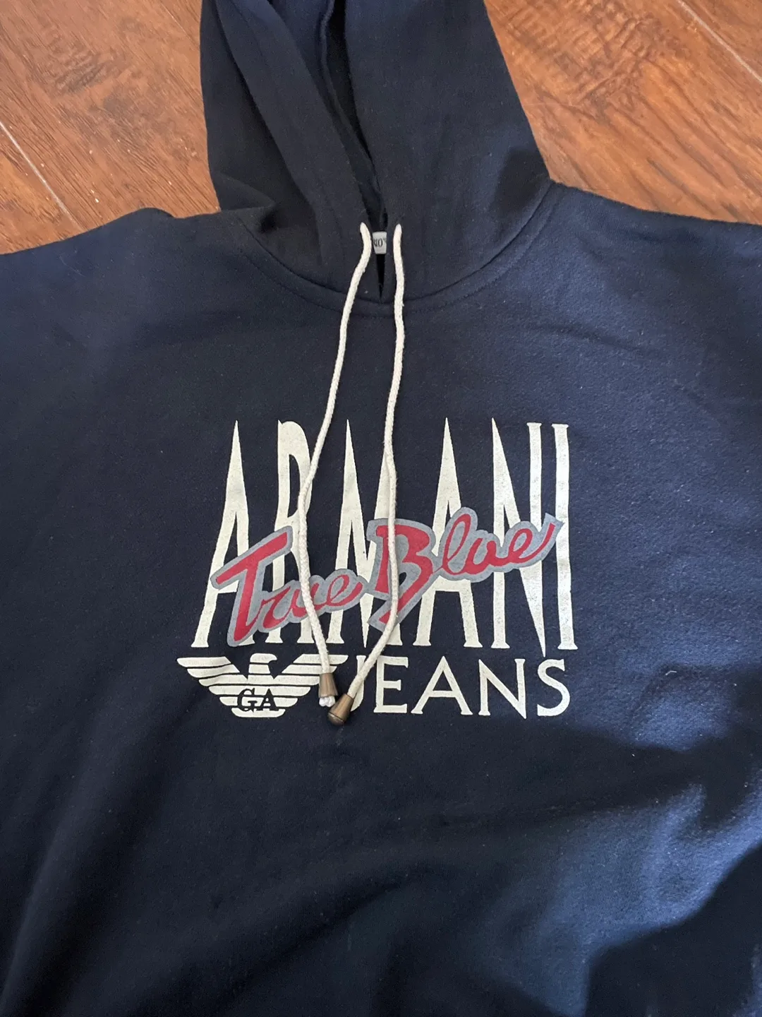 Vintage emporio Armani True Blue Jeans Hoodie image indicator(2)