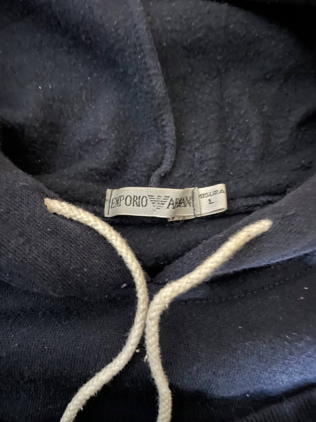 Vintage emporio Armani True Blue Jeans Hoodie image indicator(3)