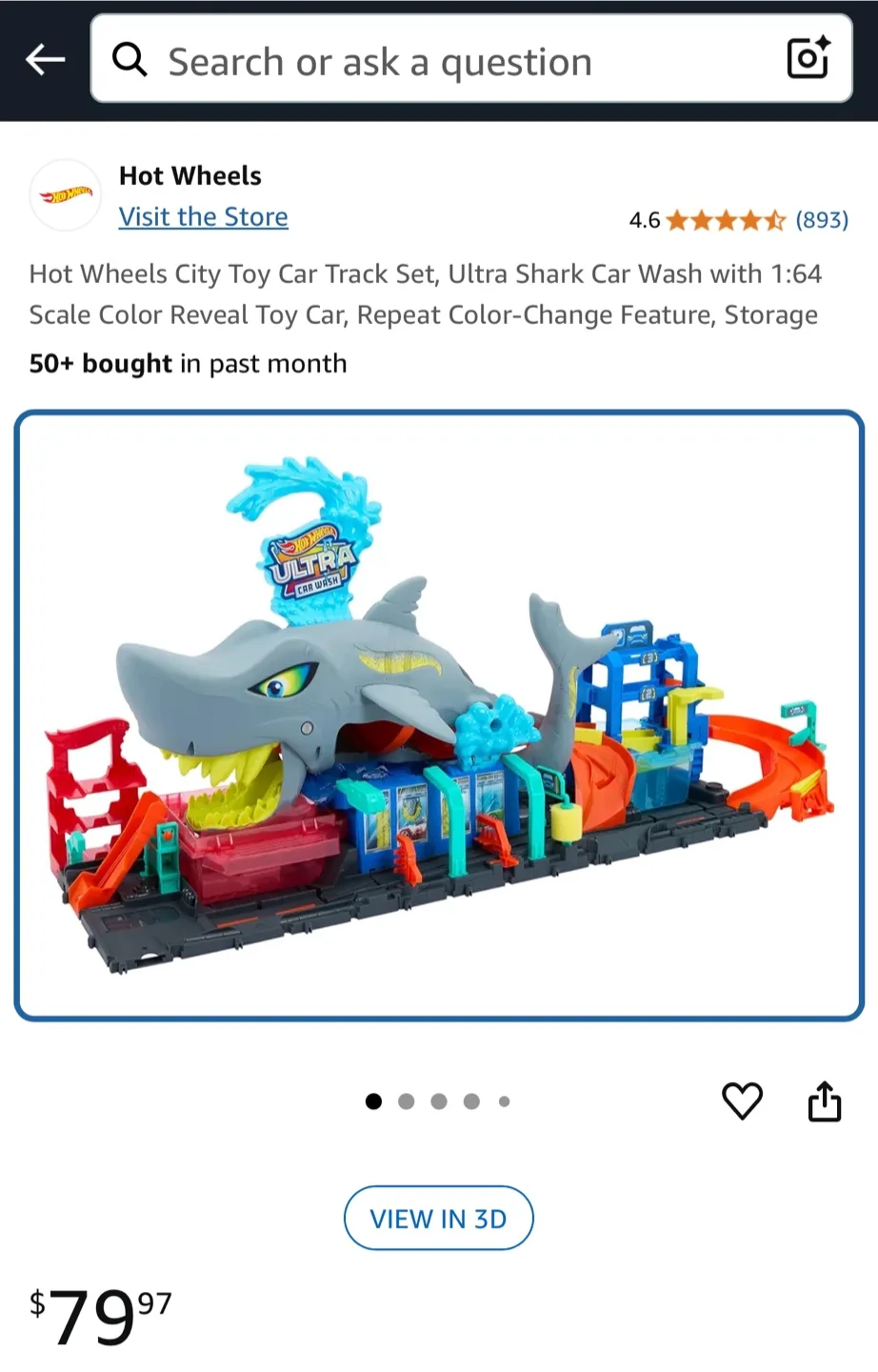 Hot Wheels City Toy Car Track Set image indicator(2)