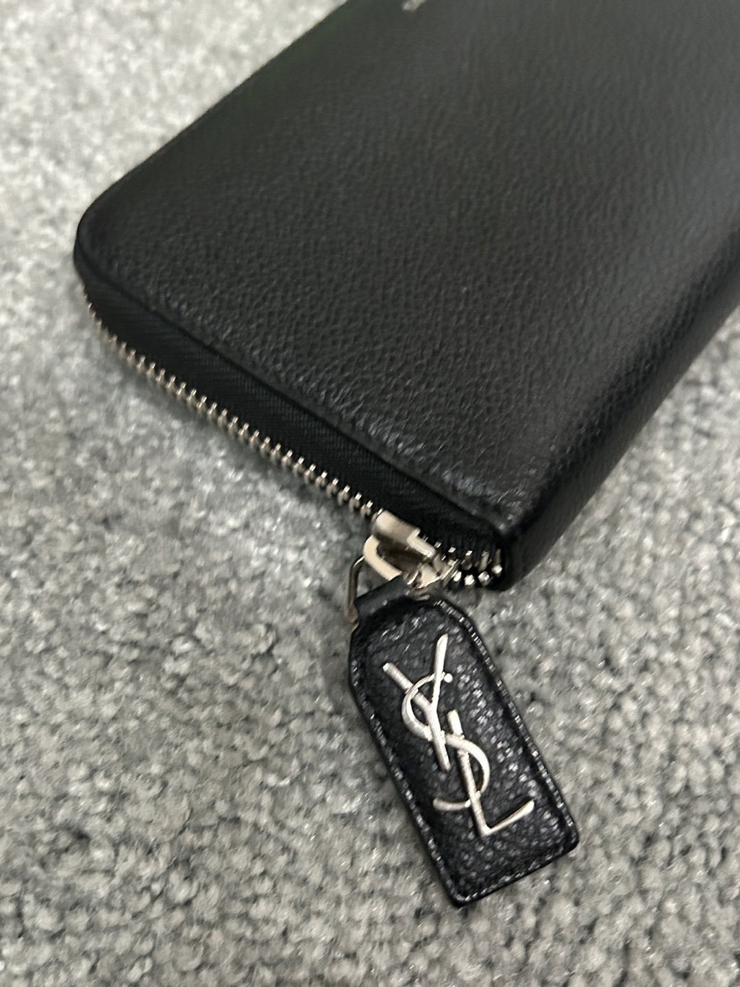 Saint Laurent Black Zip Around Wallet - photo 2