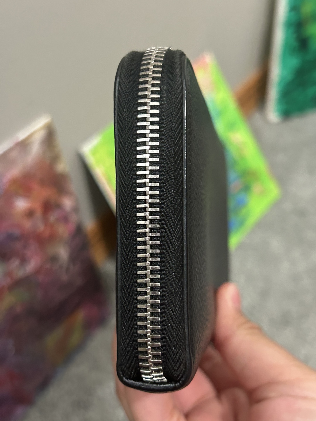 Saint Laurent Black Zip Around Wallet - photo 5