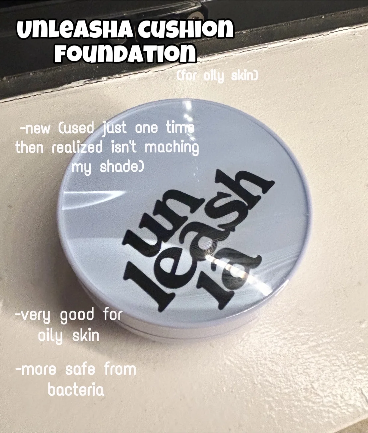 Unleashia Baby Blue Cushion Foundation, Korean cushion thumbnail