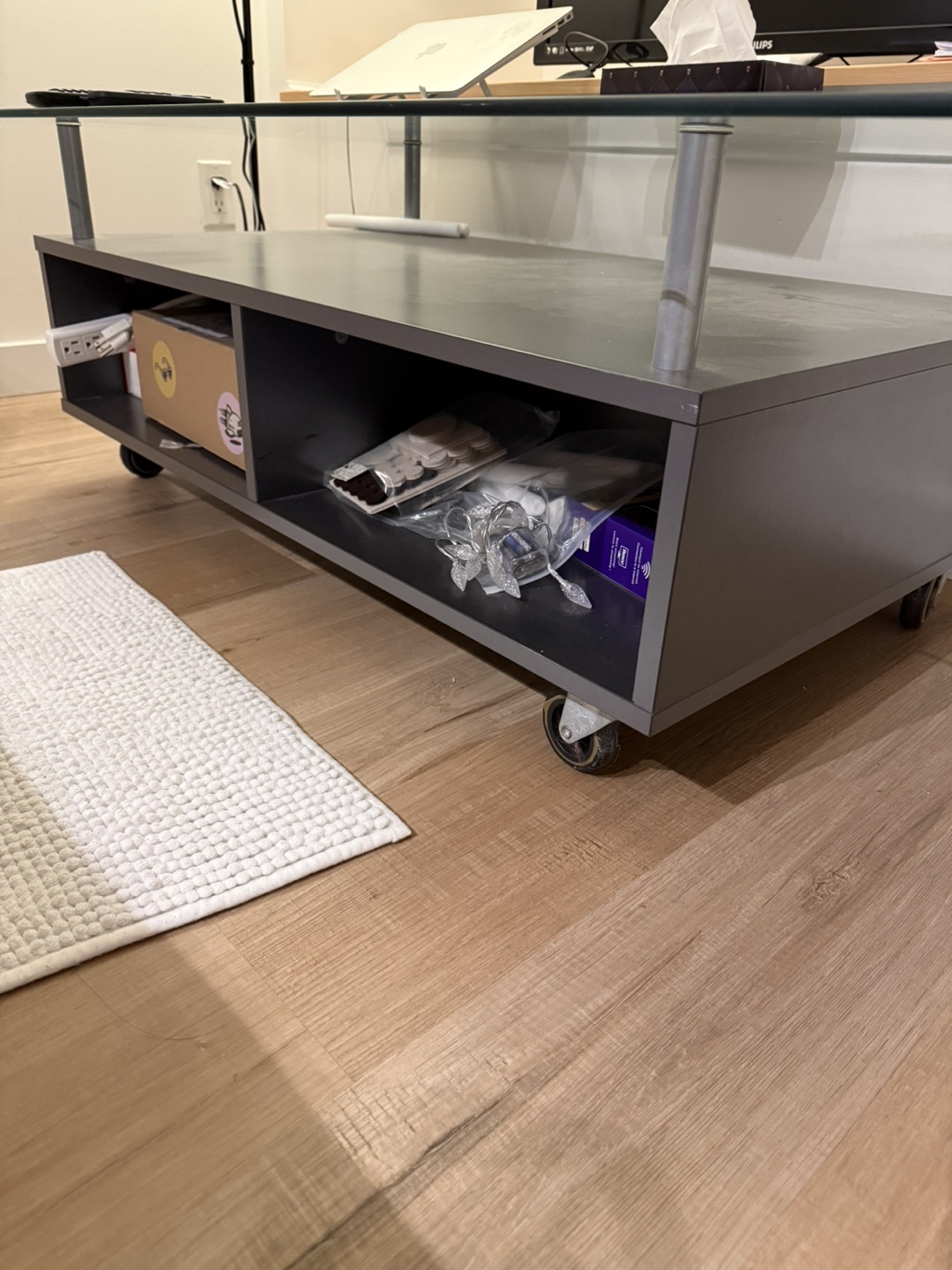 Modern Coffee Table with Glass Top - photo 3