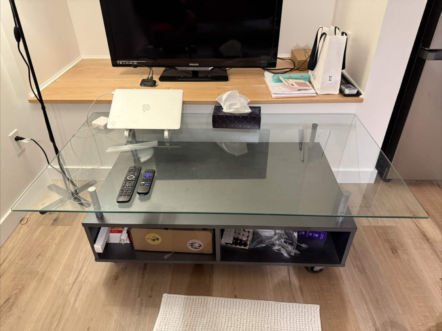 Modern Coffee Table with Glass Top - photo 2