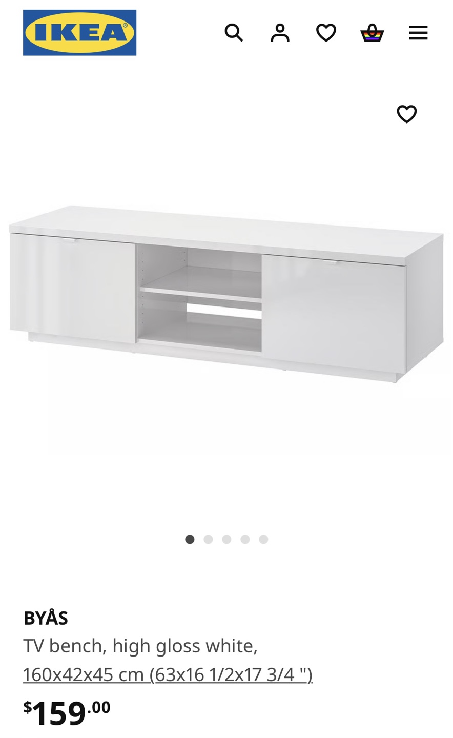 IKEA BYÅS TV Bench
