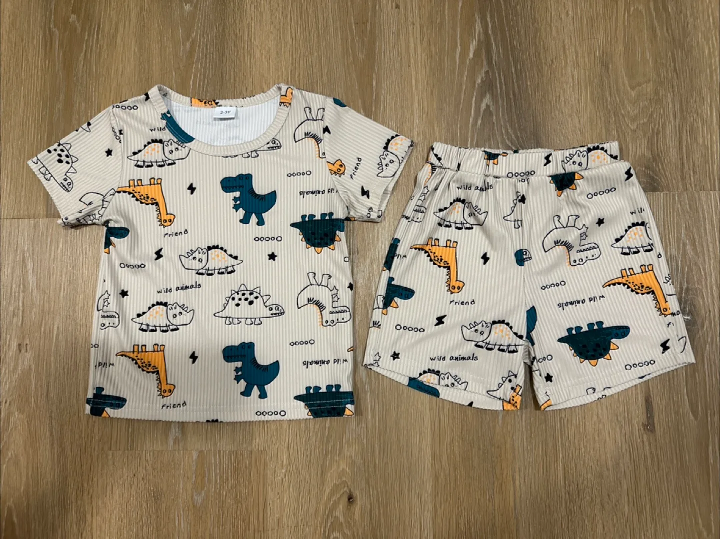 Dinosaur Toddler T-Shirt and Shorts Size 2-3T thumbnail