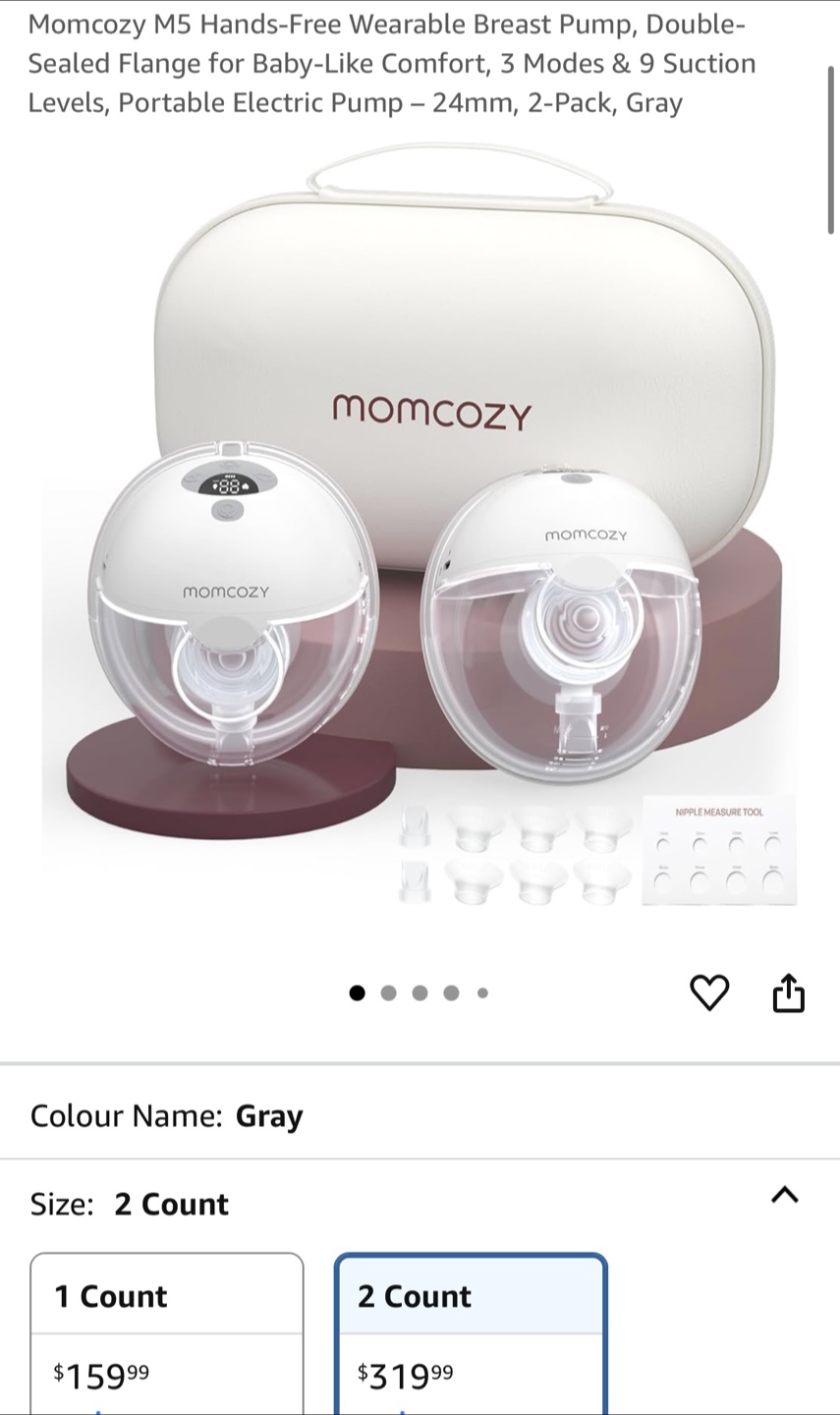 Momcozy Breast Pump - Portable and Discreet