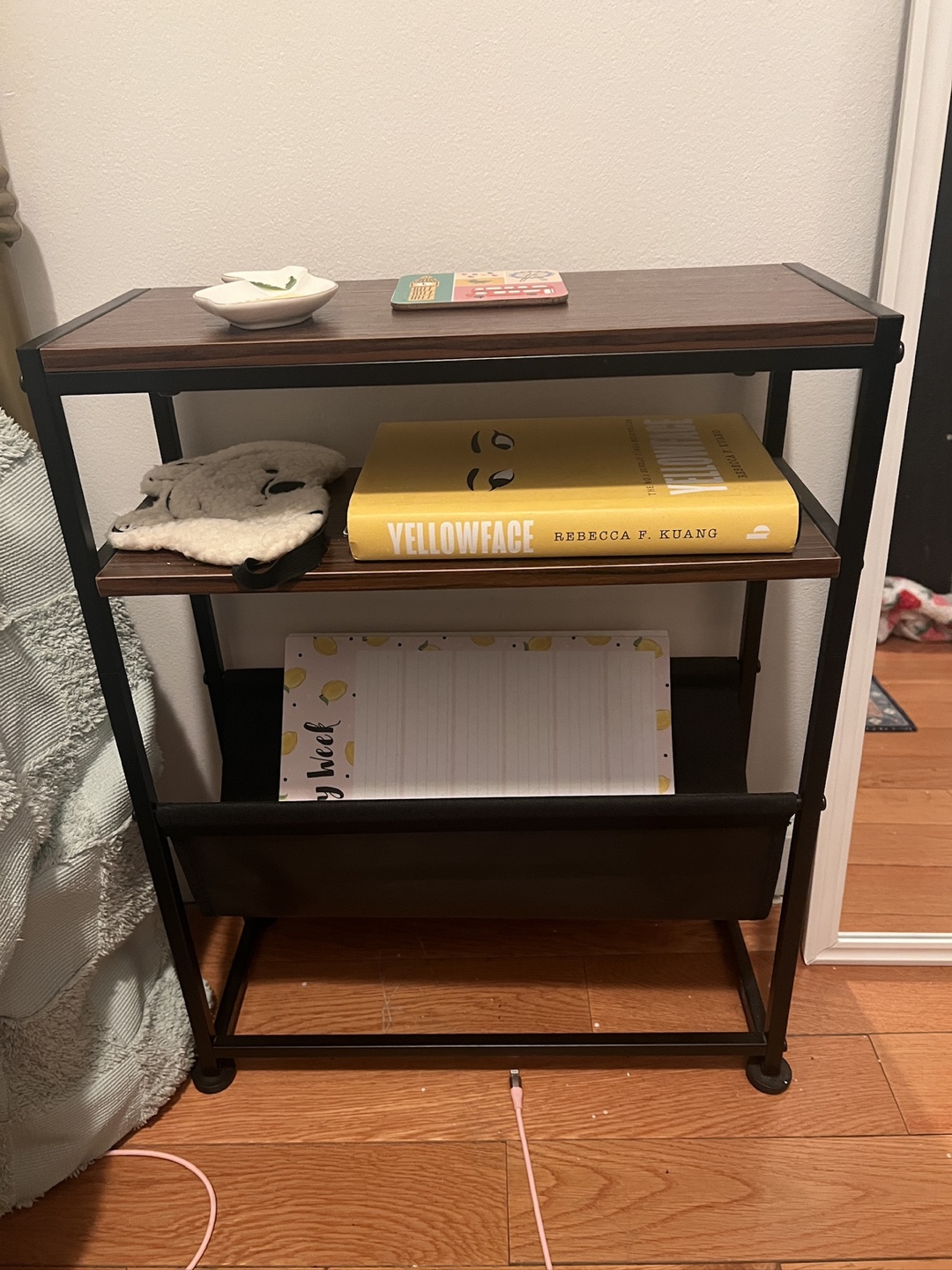 Wood and Metal Side Table