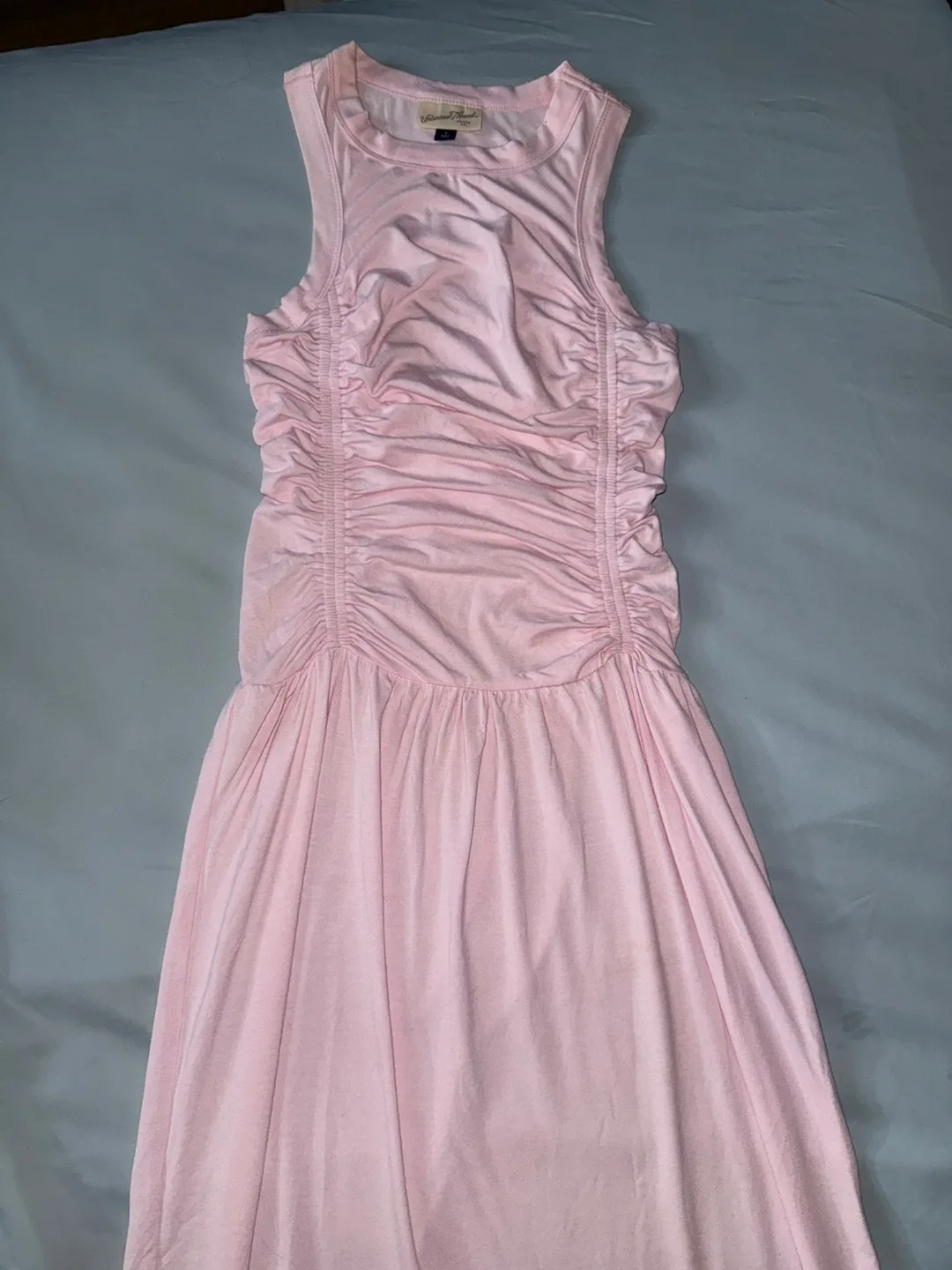 Light Pink Sleeveless Maxi Dress