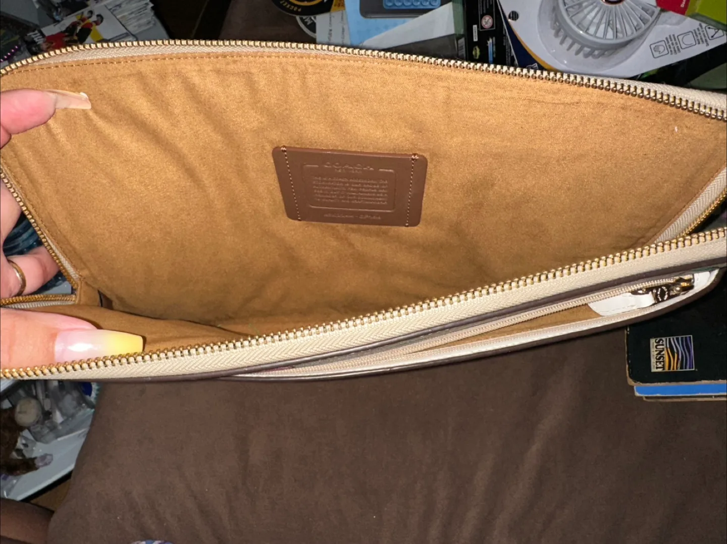 Coach Cherry Print Zip Clutch image indicator(3)