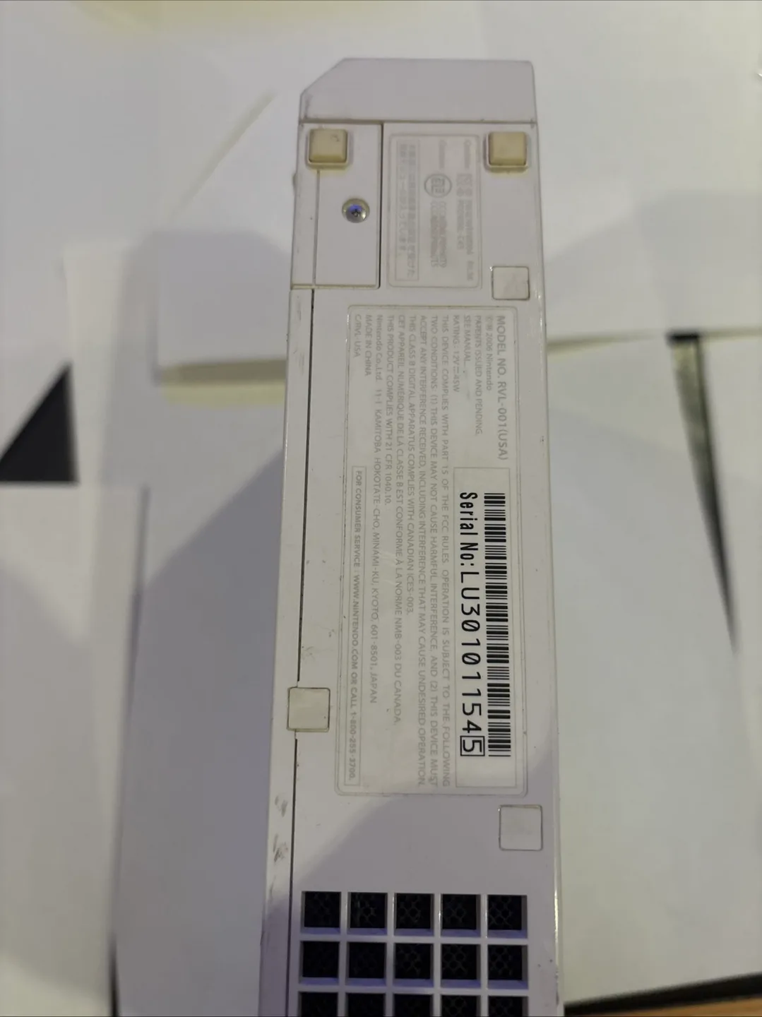 Nintendo Wii Model RVL-001 Console Only - Tested image indicator(8)