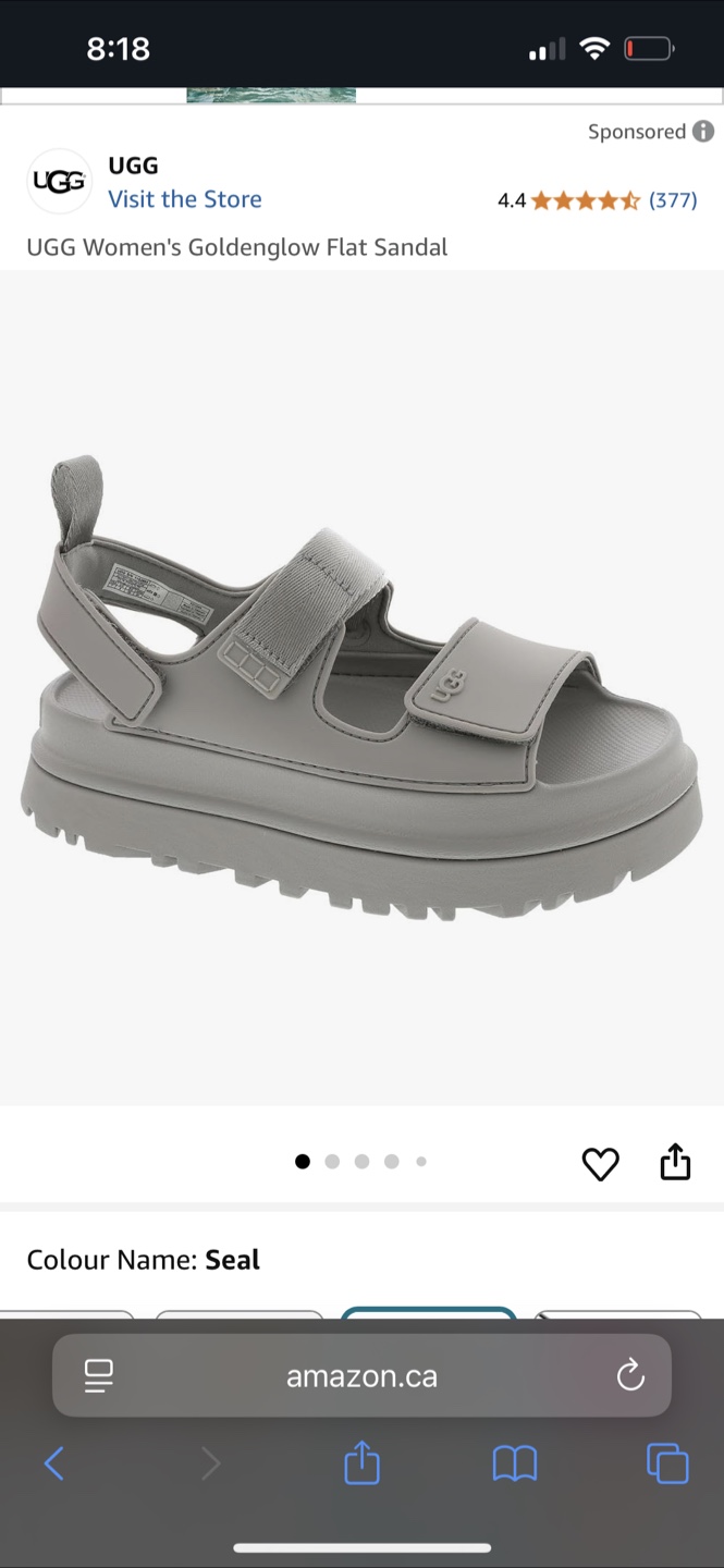 Ugg Goldenglow Flat Sandal - Seal
