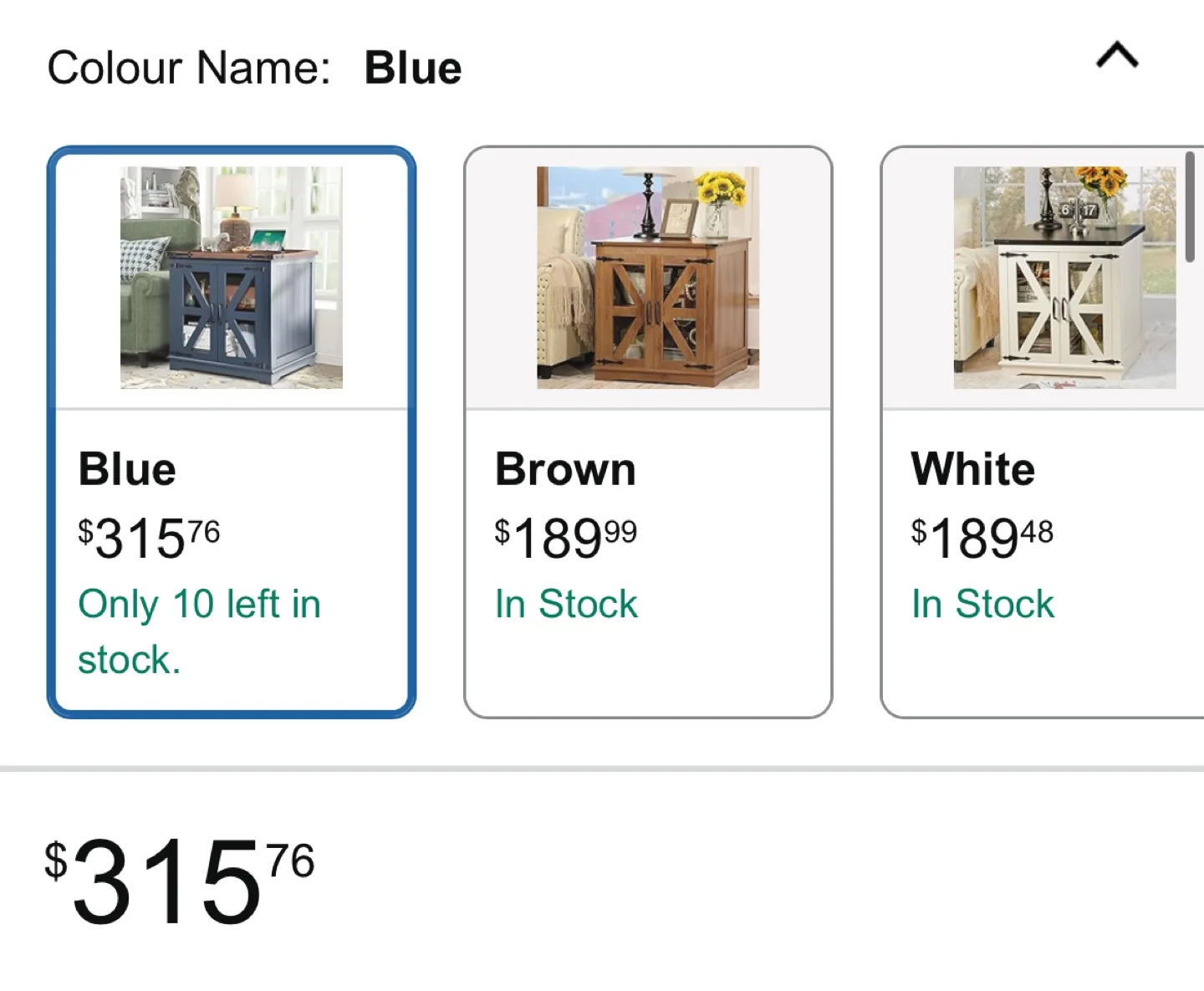 Blue Wooden Side Table image indicator(6)