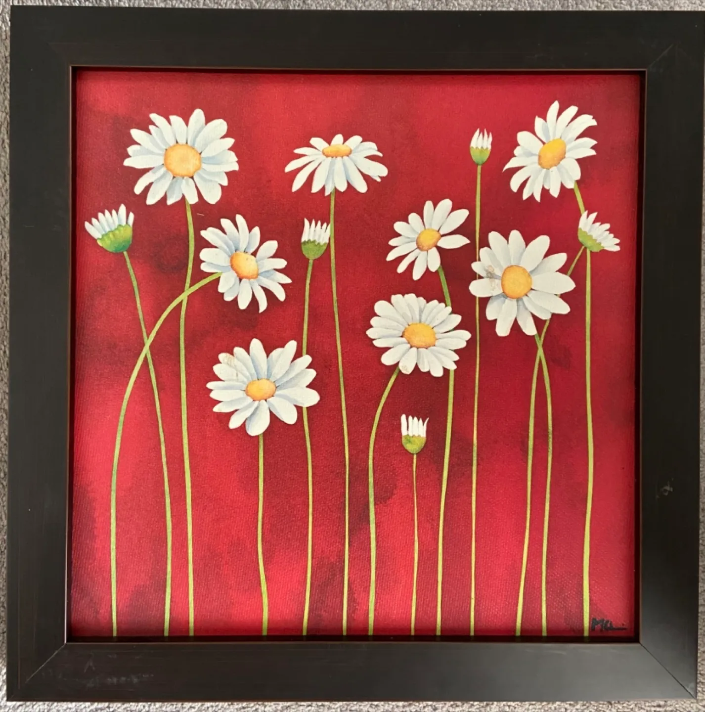 Floral Painting, Framed Artwork Set of 4 image indicator(2)