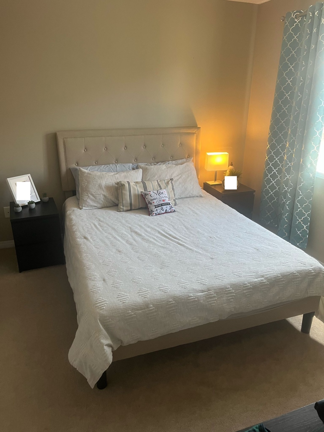 Queen Bed Frame with Mattress