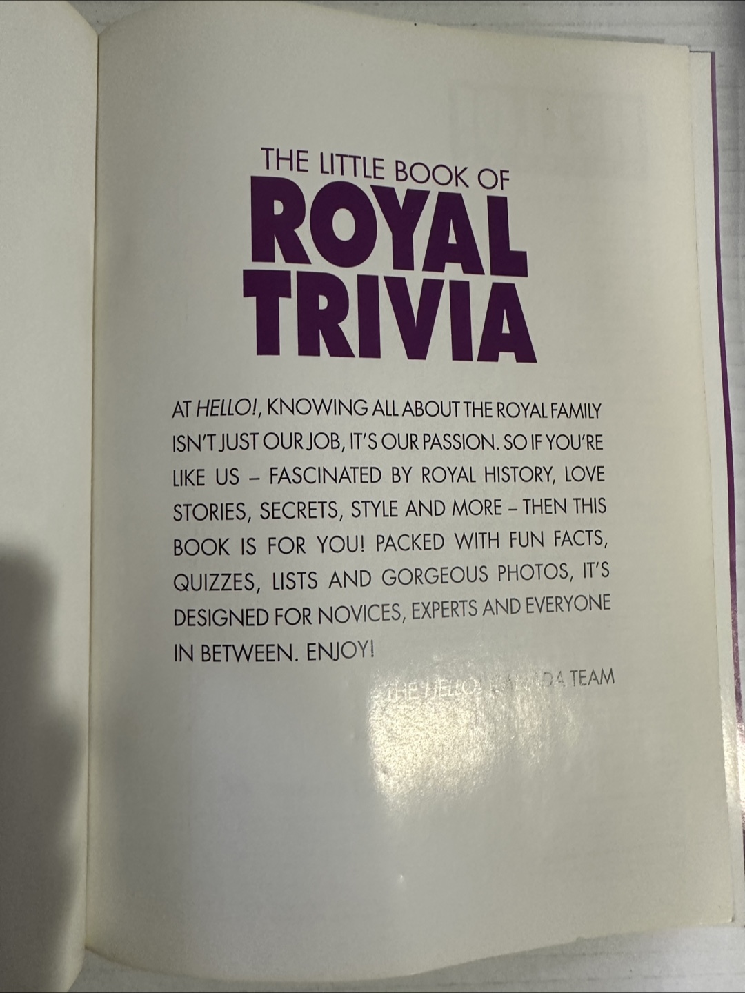 Hello! Special The Little Book of Royal Trivia - photo 3