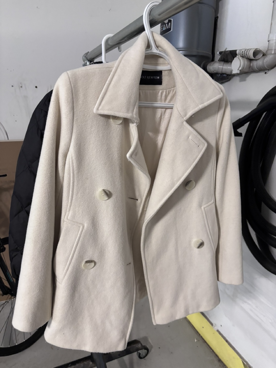 Holt Renfrew Peacoat - Cream Colour
