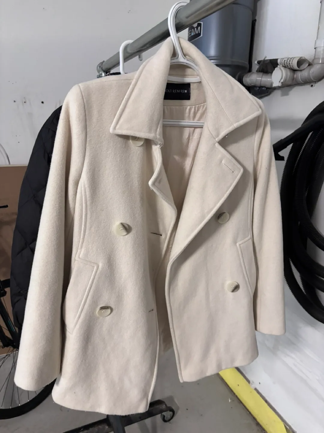 Holt Renfrew Peacoat - Cream Colour thumbnail