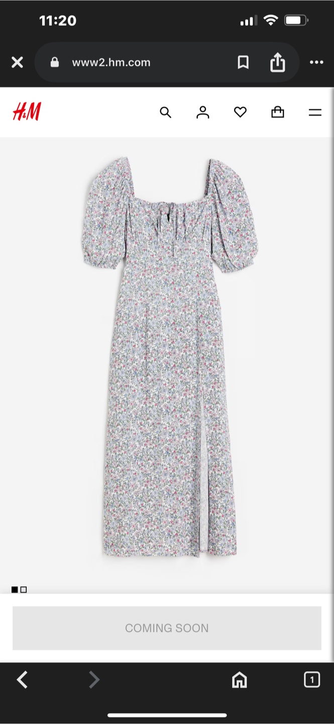 H&M Floral dress with puff sleeves - photo 3
