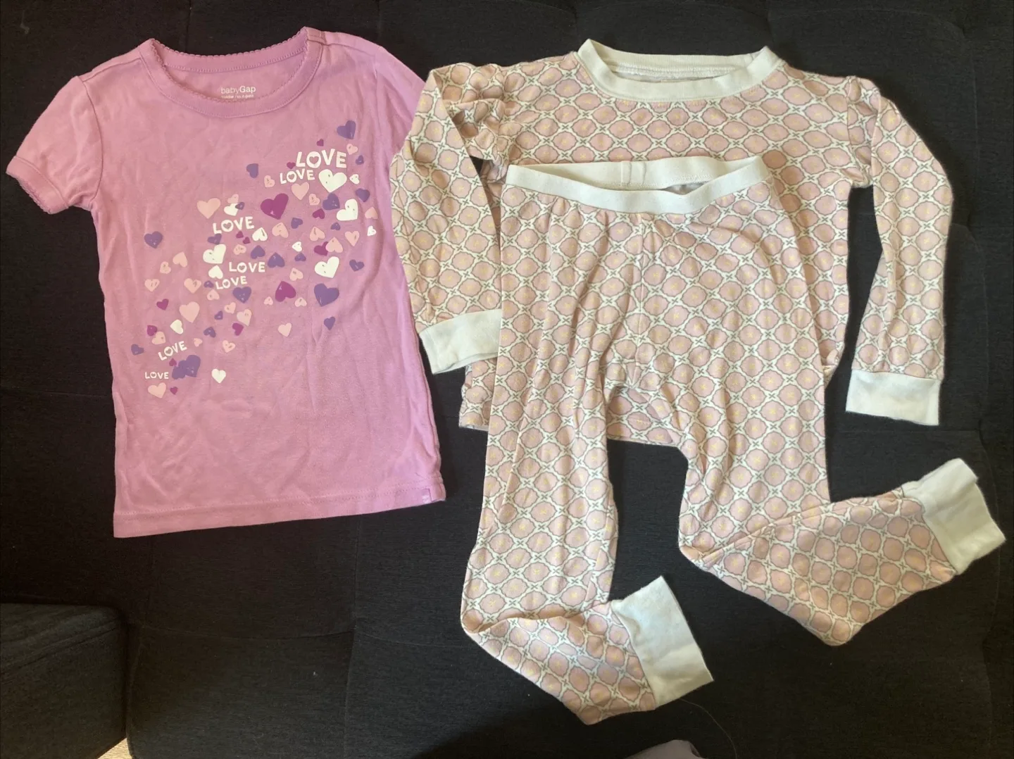 Age 5 Girl's 100% organic cotton Pajama Set thumbnail