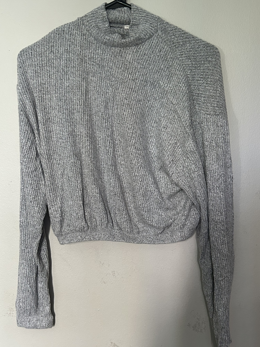 Garage Grey Mock Neck Sweater