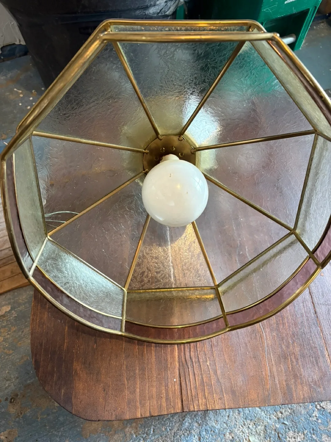 Vintage Geometric Ceiling Light Fixture thumbnail