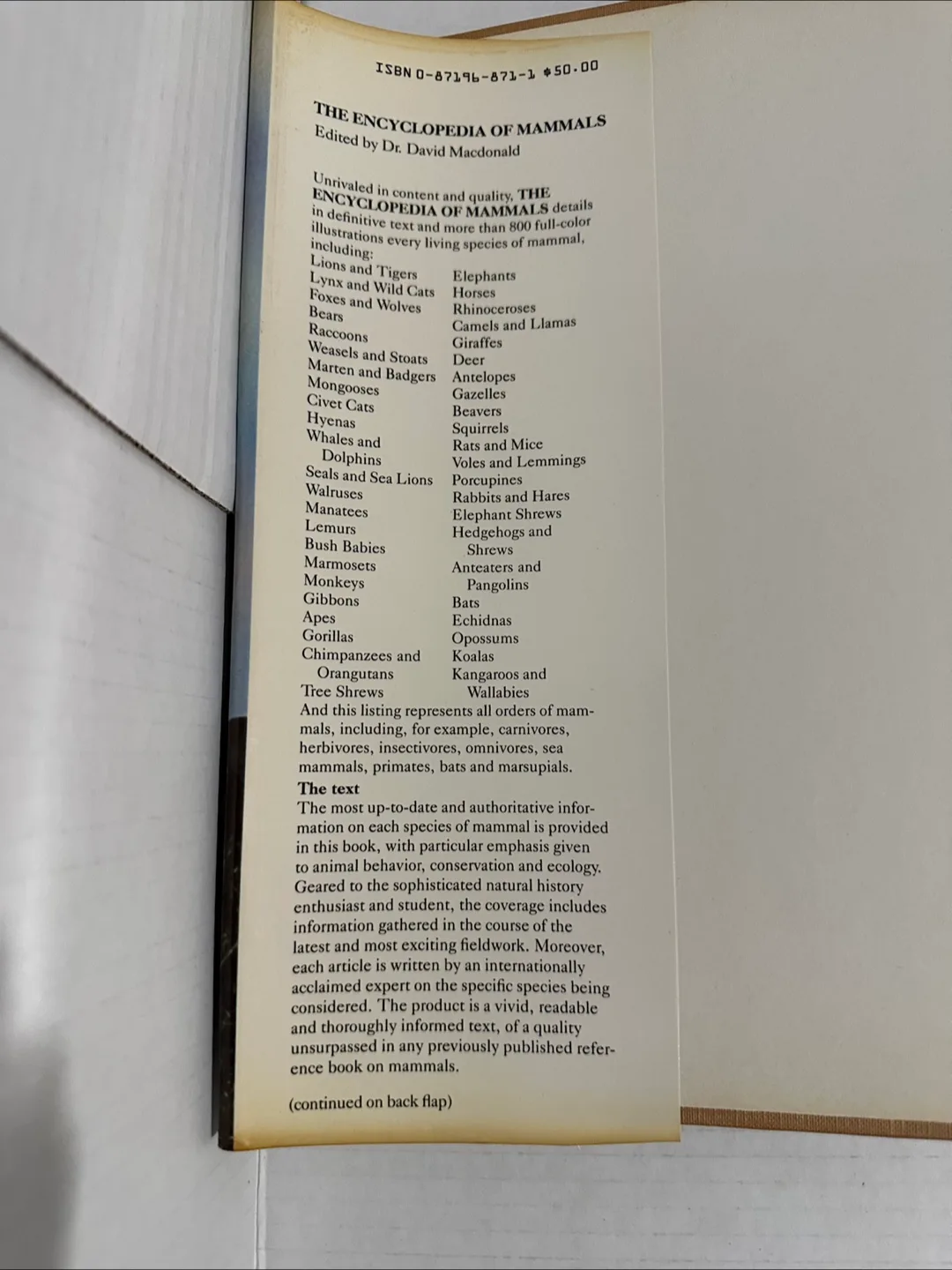 The Encyclopedia of Mammals image indicator(4)