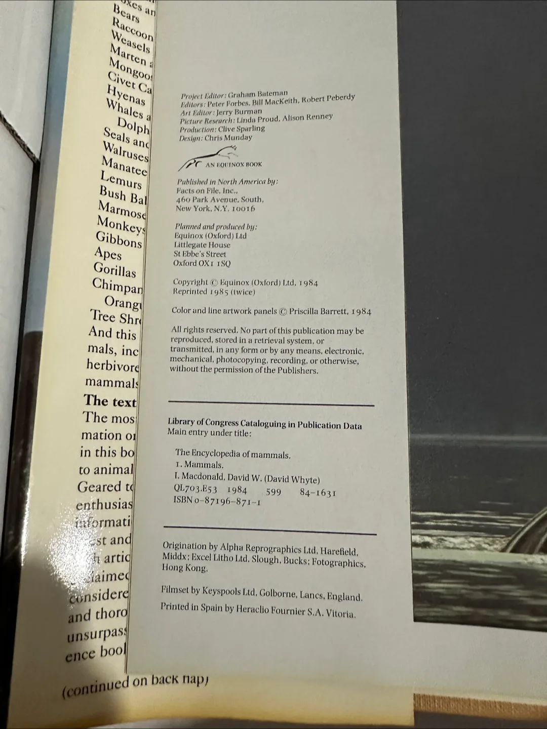 The Encyclopedia of Mammals image indicator(5)