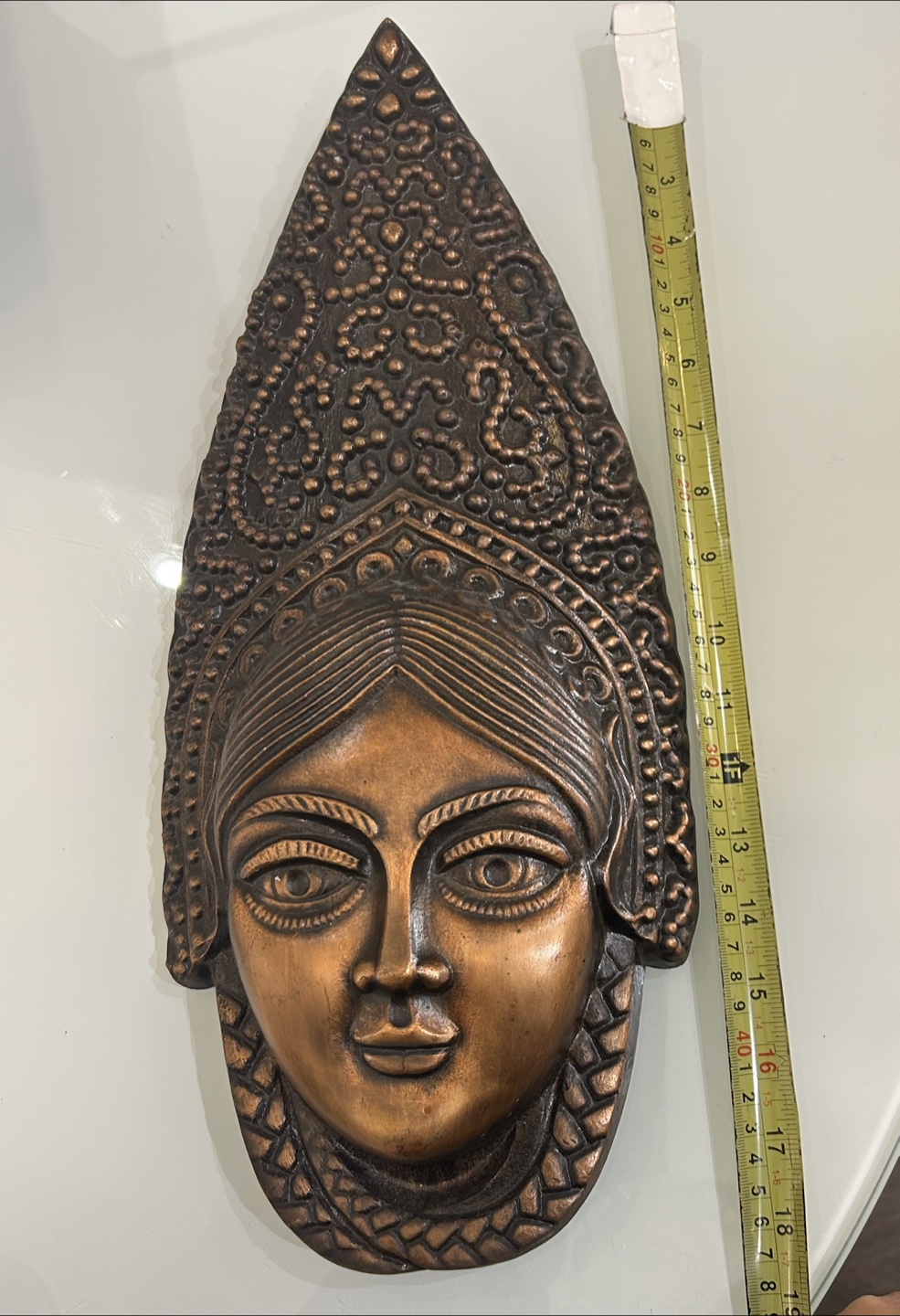 Bronze Face Wall Hanging