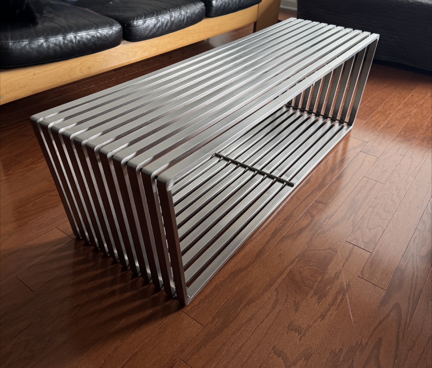 Nomiya Brushed Stainless Steel Bench/Coffee table