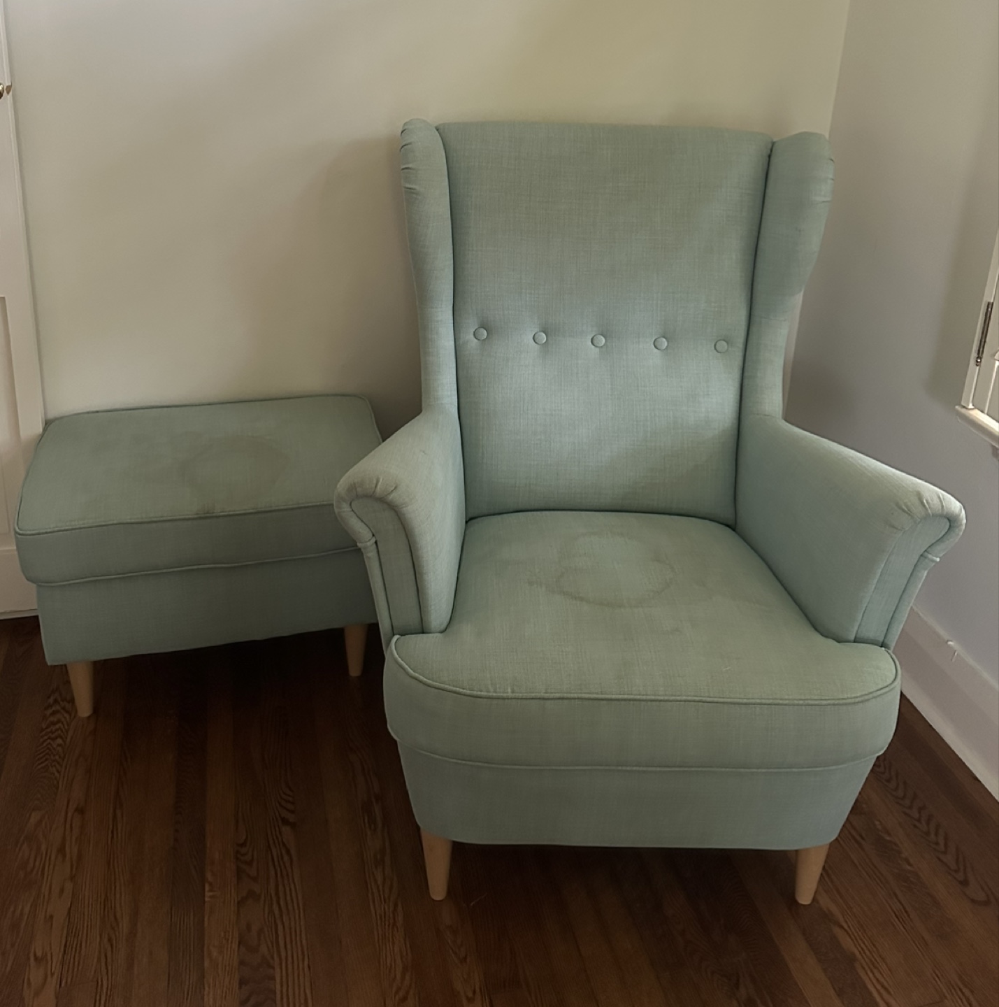 IKEA Armchair and Footstool - photo 2