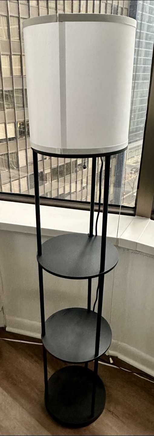 Floor Lamp with Shelves
