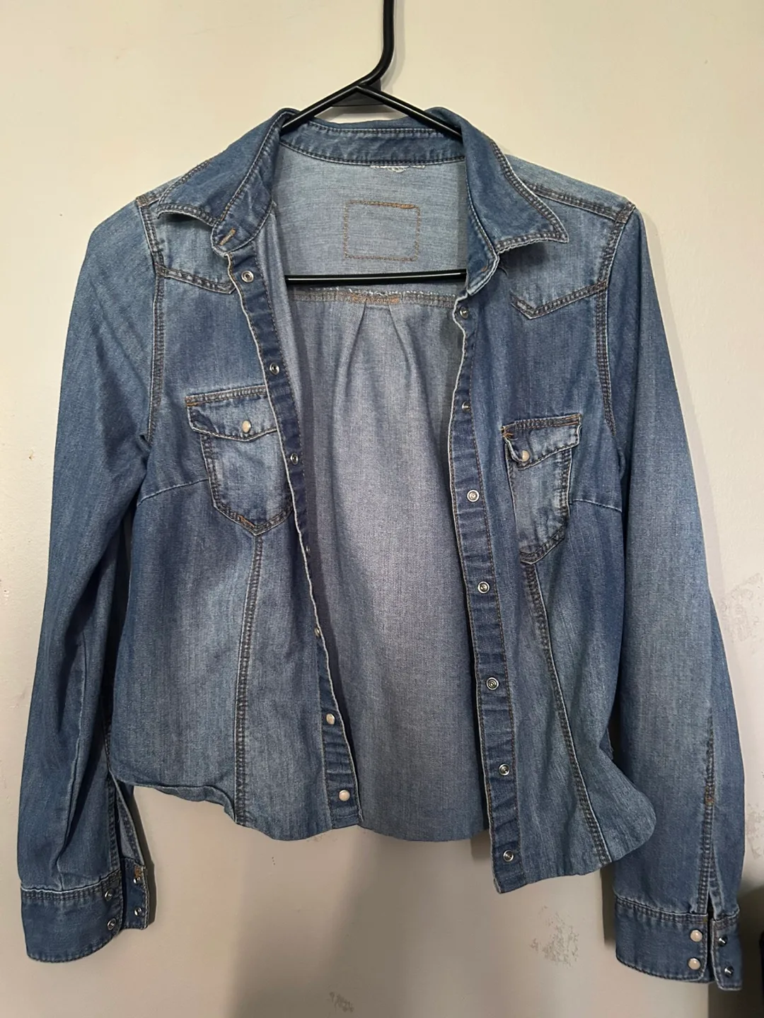 H&M Denim Button-Up Shirt thumbnail