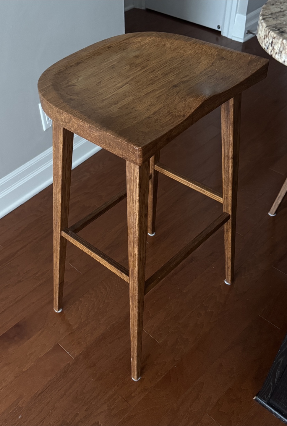 Solid Wood Bar Stools – Set of 2 for $140