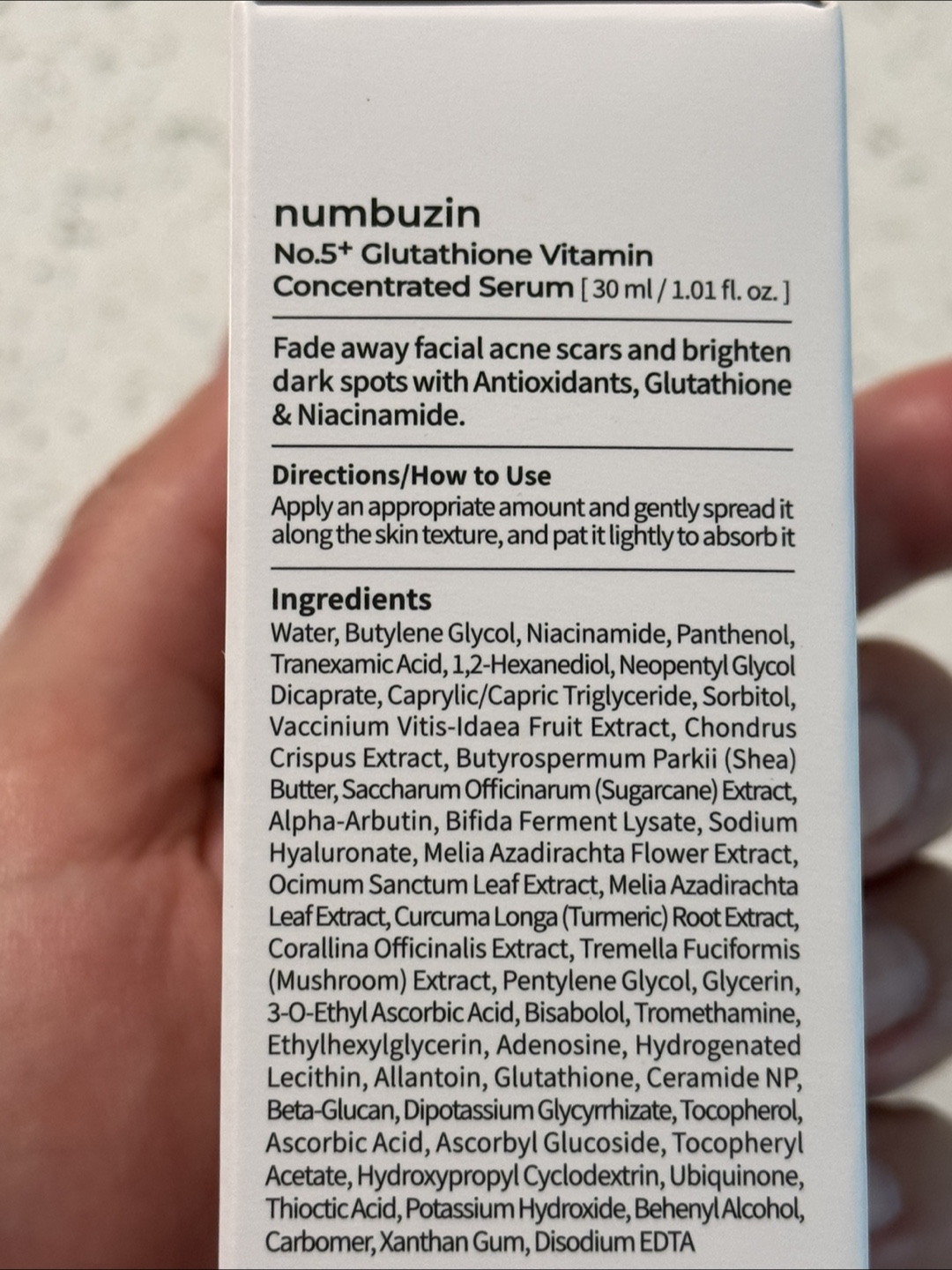 numbuz:n No.5+ Glutathione Vitamin Concentrated Serum - photo 3