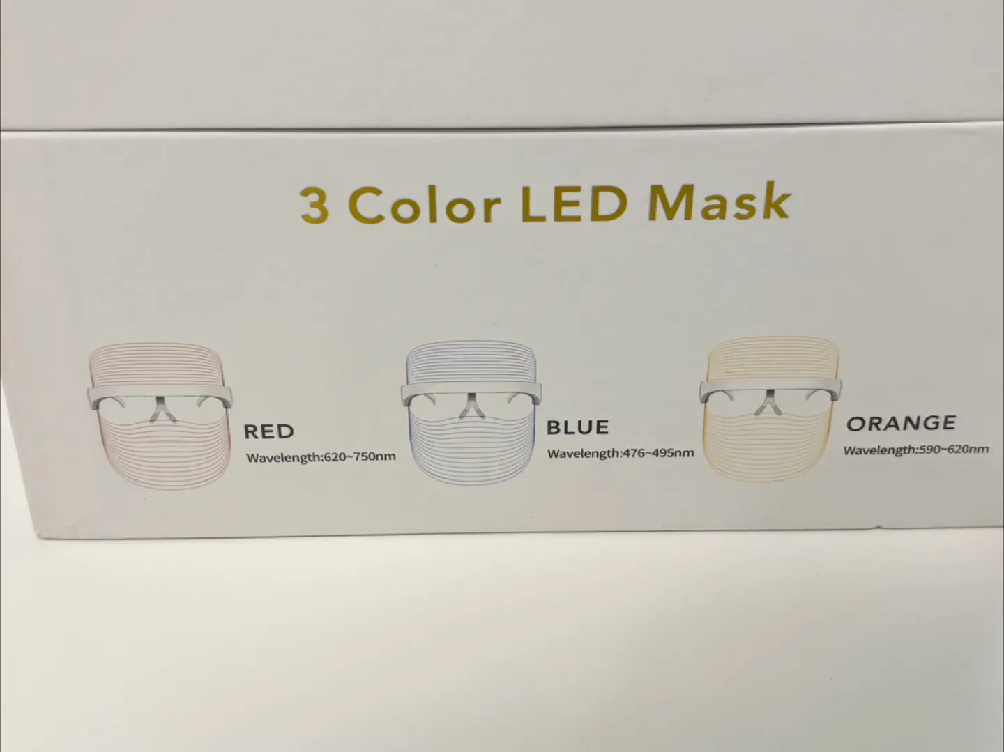 Led Face Mask Light Therapy, 3 Colors image indicator(3)