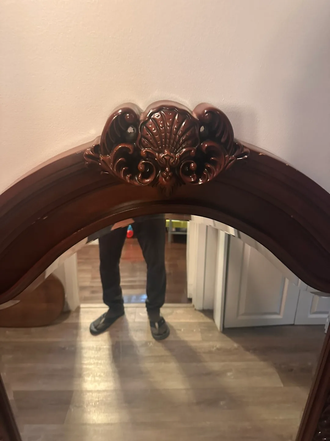 Wooden Wall Mirror image indicator(2)