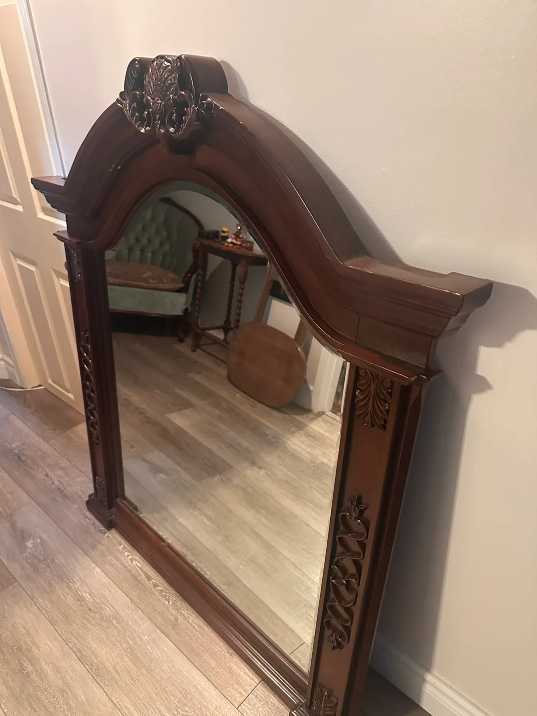 Wooden Wall Mirror image indicator(4)