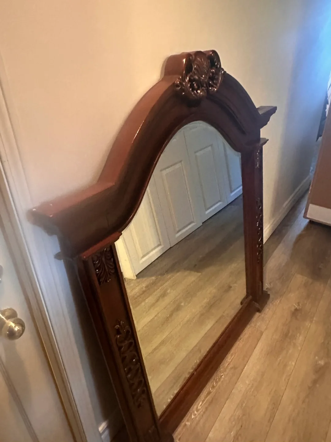 Wooden Wall Mirror image indicator(3)