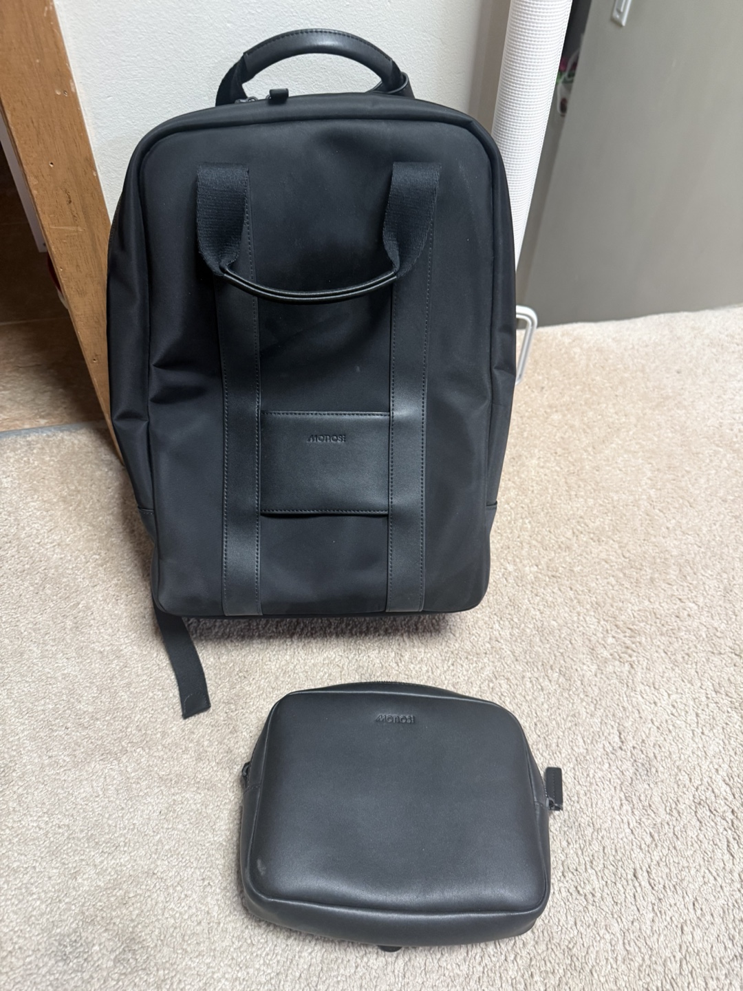 Monos Dopp Kit and Backpack