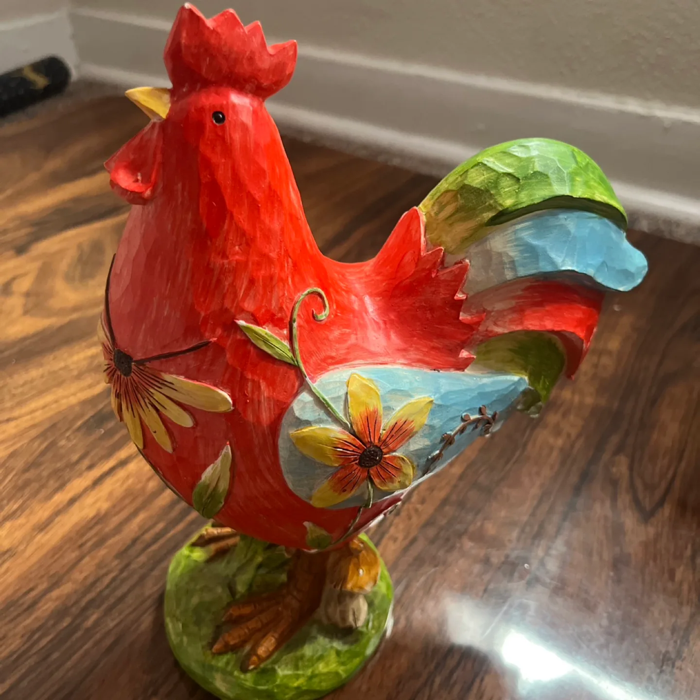 Colourful Decorative Rooster Figurine thumbnail