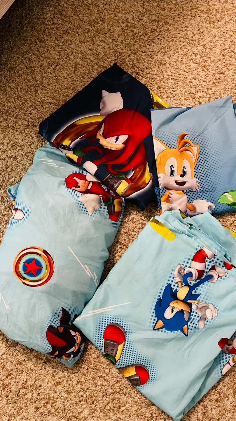 Sonic the Hedgehog Bedding Set(Twin size). thumbnail