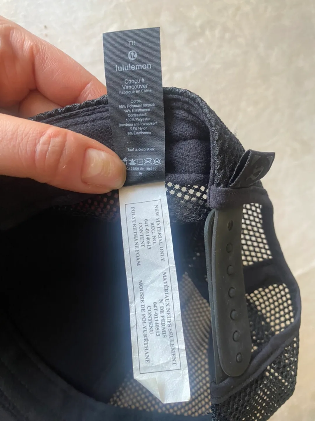 Lululemon Black Mesh Cap image indicator(4)