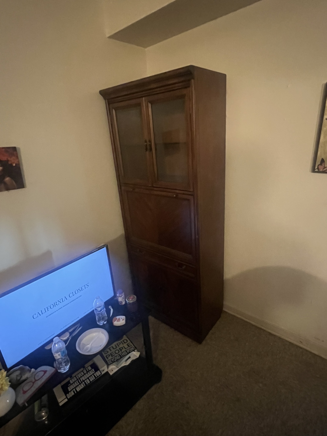 Wood Corner Curio Cabinet - photo 4