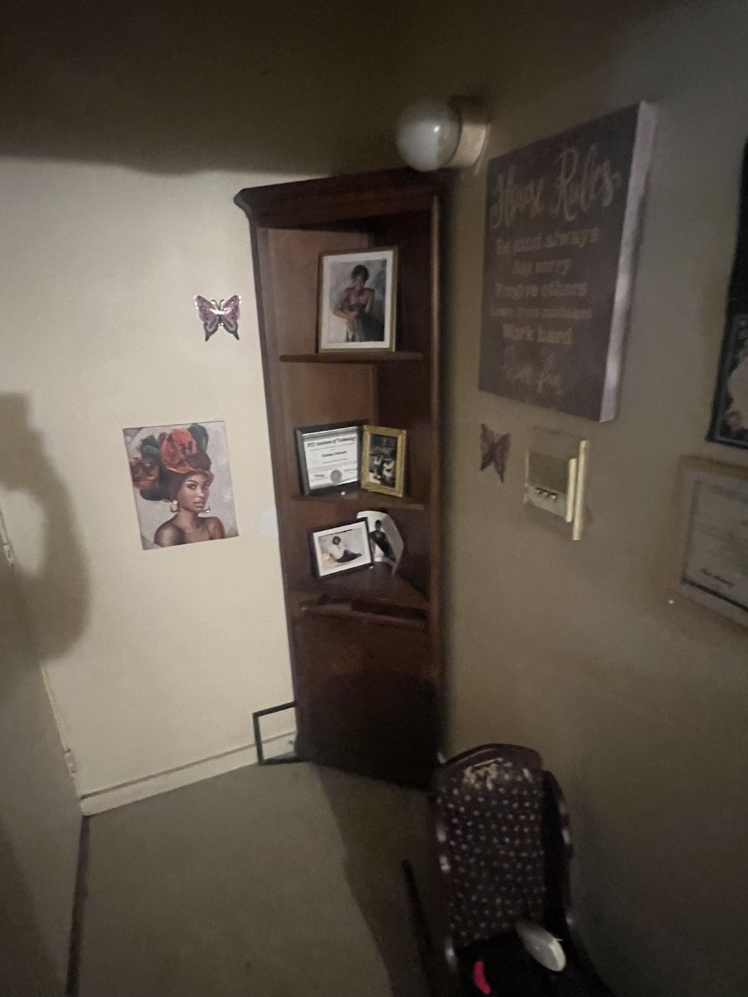 Wood Corner Curio Cabinet - photo 2
