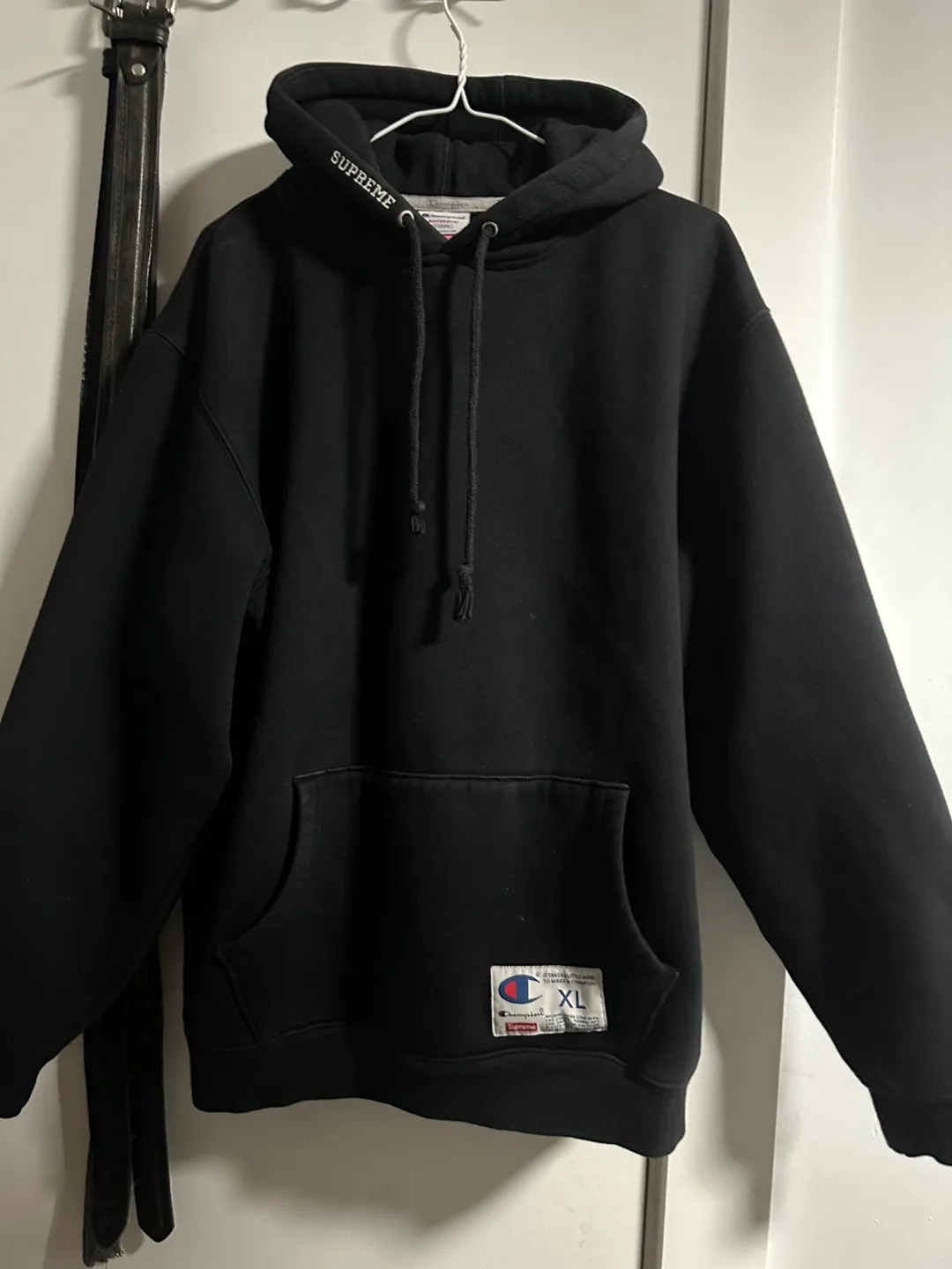 Supreme Champion Hoodie SS18  - Black - XL thumbnail