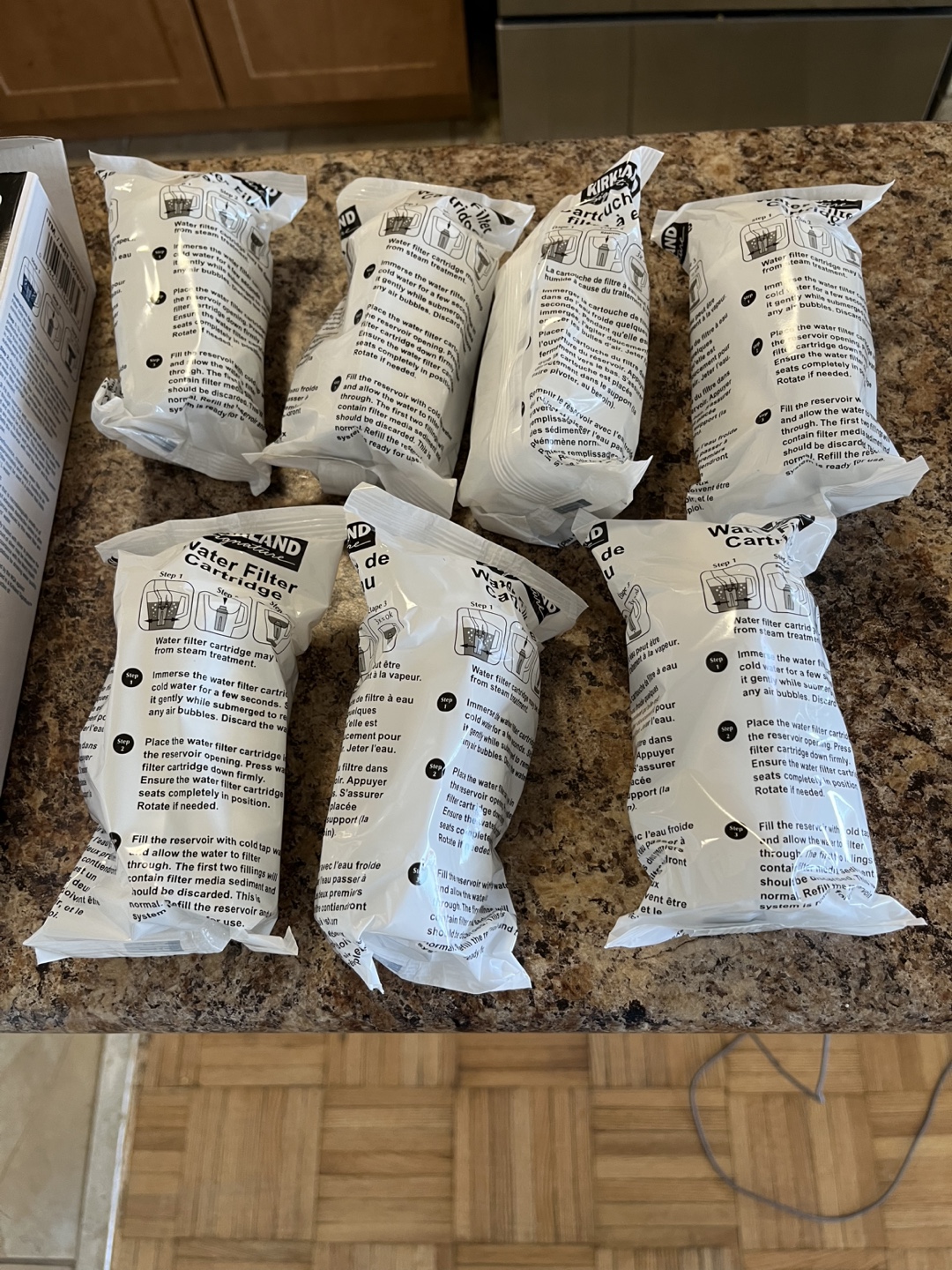 Kirkland Water Filter Cartridges- Set of 7 Cartridges