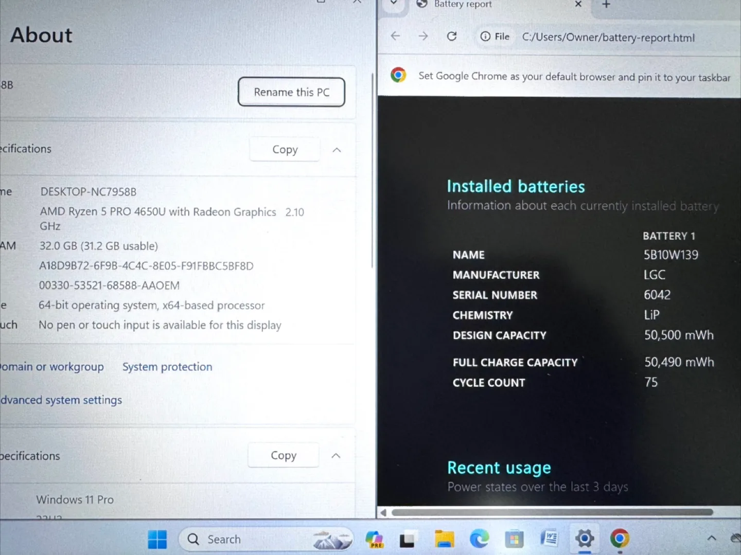 Lenovo T14 Ryzen 6 Core Win 11 Fast Laptops image indicator(8)