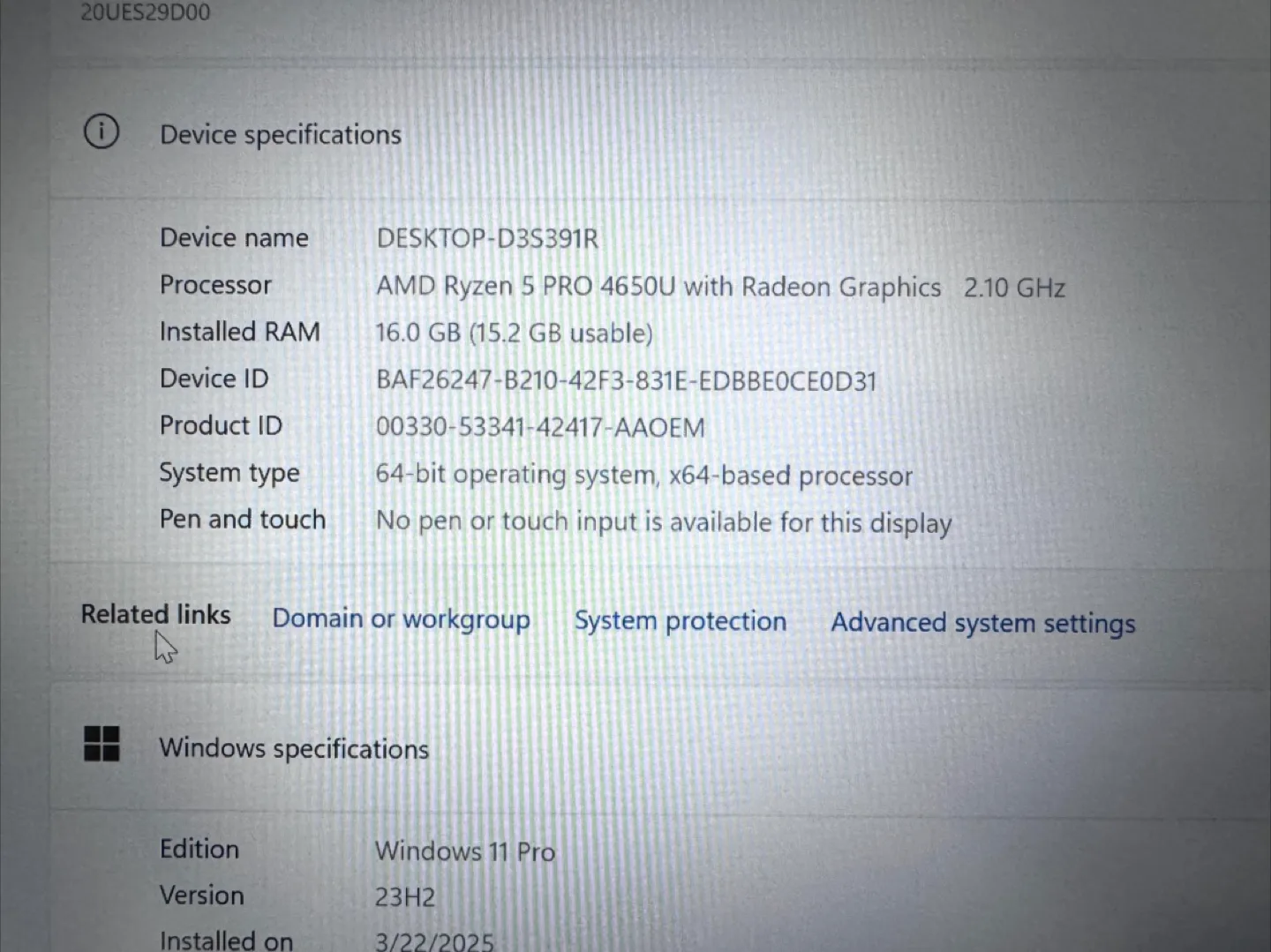 Lenovo T14 Ryzen 6 Core Win 11 Fast Laptops image indicator(9)